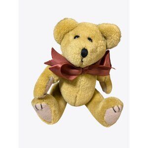 Boyds Bears HANCOCK Bear 7" Gold Colored Bear Poseable Jointed Plush 1994